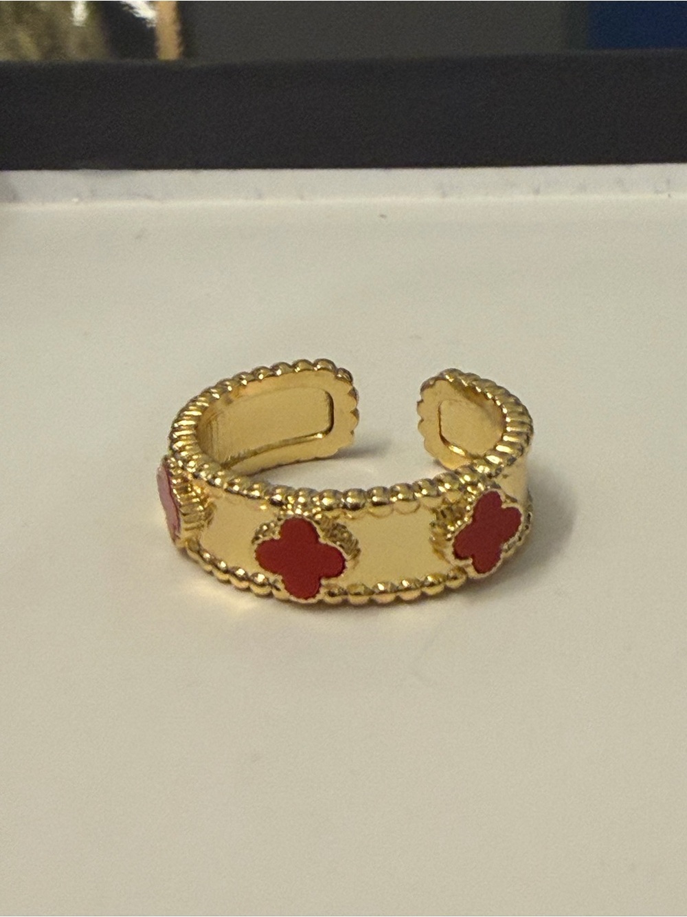 (2) Adjustable Freida Rothman Clover Rings - Picture 5 of 5